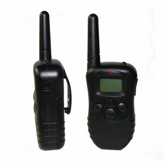 100LV LCD 300M Rechargeable Bark Vibration 1 Dog Remote Training Control Collar