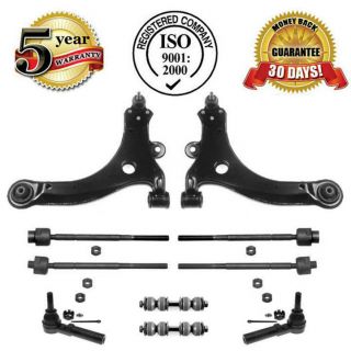 Front Lower Control Arm w Ball Joint Tie Rods Sway Bark Links