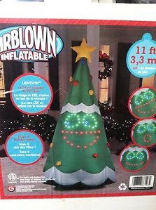 11ft Gemmy Animated Inflatable Singing Christmas Tree Outdoor Christmas Decor