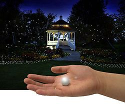 Fairy Berries White Outdoor Garden Path Lighting Decorating Solar LED Ball 10 PK