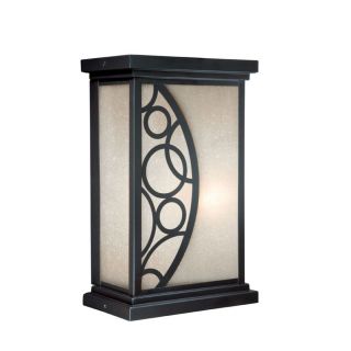 New 1 Light Reversible MD Outdoor Wall Lamp Lighting Fixture Bronze Amber Glass
