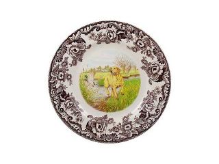 Spode Woodland Hunting Dogs Salad Plate Yellow Lab