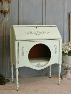 Shabby Desk or Chic Entry Table Buffet Display Cabinet Shabby Painted Furniture