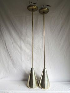 Vintage Retro Modern Mid Century Prescolite Hanging Pendant Light Fixture