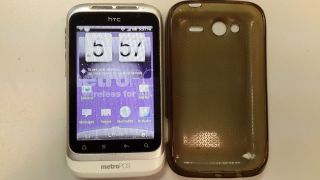 HTC Wildfire s White Metro Pcs 3G Android Clean ESN WiFi Camera SD Card Bundle 821793018405