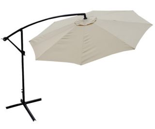 10'Garden Offset Patio Large Cantilever Umbrella Sunshade Umbrella Stands Beach
