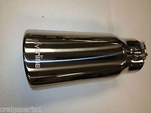 4 inch Diesel Exhaust Tip 4 inch Inlet Stainless Steel 5 inch Outlet 12 " Long