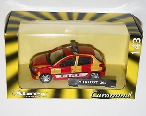Cararama Peugeot 206 Fire Die Cast Model Car Scale 1 43