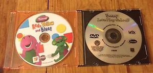 Barney 2 DVD Set "Red Yellow Blue" "Let's Play School"