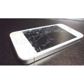 White Apple iPhone 4 8GB Sprint Bad ESN Version 6 0 Cracked Screen
