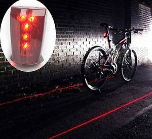 Cycling Bicycle Bike Beam Rear Light Lamp 5LED 2LASER Taillight Safety Security