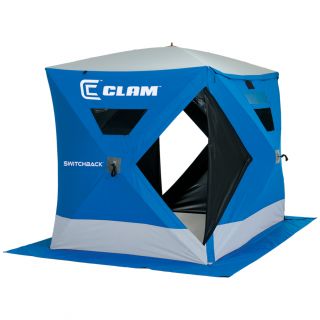 X3ND1 229813 New Clam Switchback 6 Man Ice Shelter