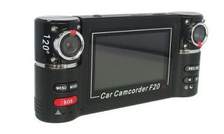 Dual Lens Car DVR Vehicle Camera Blackbox Night Vision G Sensor SOS HDMI F20