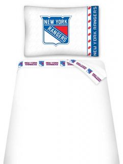 NHL New York Rangers Bedding Accessories Twin Sheet Set Hockey Sheets Decor