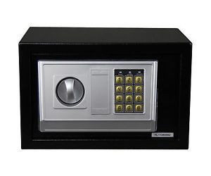 Digital Electronic Safe Safety Security Lock Box for Home Office Black 20B