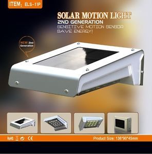 Solar Motion Sensor 16 LED Outdoor Light Home Garden Security Lamp New Design