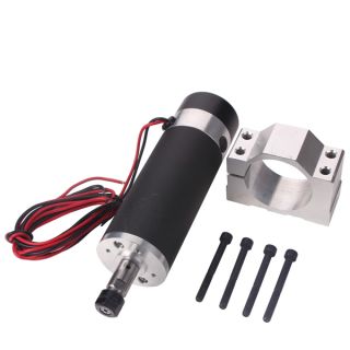 600W DC24V 110VDC High Speed Air Cooled Spindle Motor with Mount Bracket