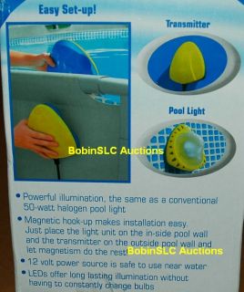 New Intex Magnetic LED Swimming Pool Wall Light for Above Ground Pools 50 Watt