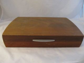 Vintage Eames Era 1847 Rogers Bros Wood Silverware Flatware Storage Chest Box 22
