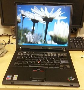 IBM ThinkPad T42 15" Pentium M 1 7GHz 768MB RAM 40GB HDD Laptop