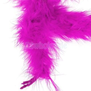 10x 2M Magenta Feather Boa Fluffy Decoration Halloween Costume Party Dress Up
