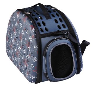 New 17” Folding Pet Carrier Dog Cat Travel Carrier Bag Crate Tote Handbag Blue