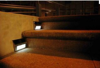 Stainless Solar Power LED Light Path Step Stair Light Fence Garden Lamp Decor