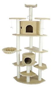 80 inch Large Cat Tree Condo Furniture Scratching Post Perch Pet Porch House Toy