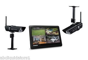 Uniden Guardian G955 Wireless Security System Extra Large 9" Monitor 2 Cameras
