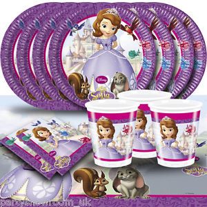 Children's Cartoon Character Tableware Decoration Birthday Party Pack Kit for 16
