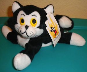 Figaro Disney Cat Kitty Black White Pinocchio Bean Beanie Bag Plush Toy New