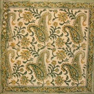 Rajasthan Paisley Hand Block Print Napkin Table Linen Cotton