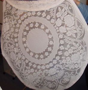 Lace Round Table Cloth Very Nice Antiques Kitchen Table Linens Tablecloths
