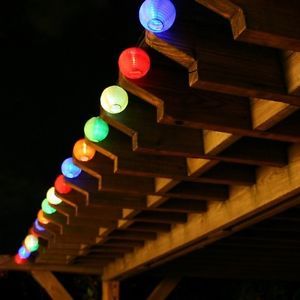 20 LED Solar Chinese Lantern String Lights
