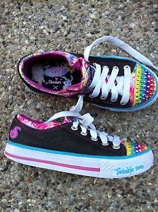 Skechers Twinkle Toes Light Up Girl Sz 13 Shoe Clean Excellent Condition
