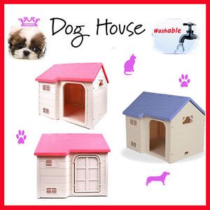 1x Washable Clean Dog Pet Cat Puppy House Washable Indoor Outdoor Dogs Up to 8kg