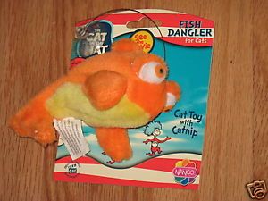 Dr Suess Fish Dangler Cat Toy Suction Cup New Catnip