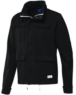 New Adidas Originals M65 Men's Trefoil Mix Retro Military Jacket Coat Black 1733