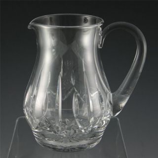 Atlantis Cut Crystal Glass Water Pitcher Signed