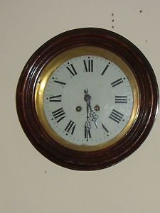 Antique French Wall Clock Unusual and RARE Wall Clock Working