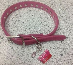 Coach Dog Collar Small Pink