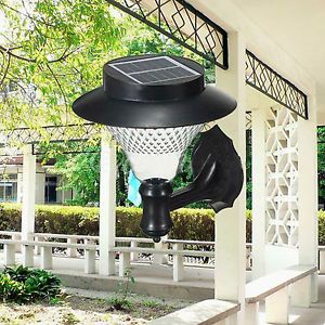 Outdoor Solar Power 16 LED Lights Wall Mount Lamp Garden Pathway Fence Landscape