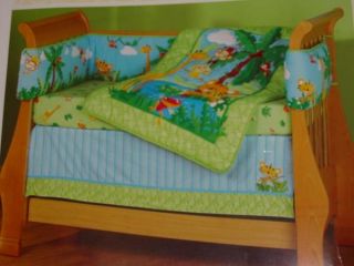 Fisher Price Rainforest Animals Baby Crib Bedding Set