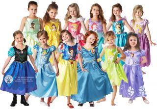 Disney Princess Girls Fancy Dress Kids Costume Childrens Child Outfit 3 8 Years