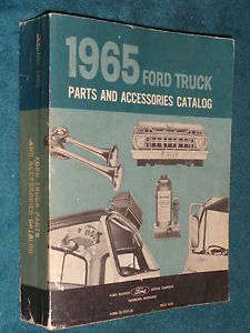 1965 Ford Truck Parts Accessories Catalog Original All Trucks Parts Book