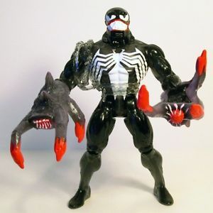 The Amazing Spider Man Animated Stealth Venom Action Figure Marvel Toy Biz 1995
