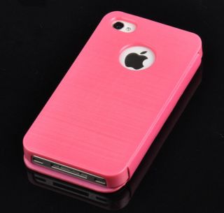 Fashion Plastic Magnetic Leather Flip Hard Full Book Case Cover for iPhone4 4S