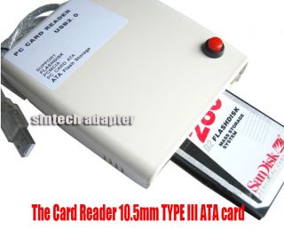 ATA PCMCIA Flash Disk Memory Card Reader CardBus to USB 2 0 Adapter Converter
