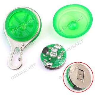 1pc Pet Dog Cat Flasher Blinker LED Light Tag Safety Pendant Collar Keychain