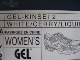 Asics Gel Kinsei 2 White Pink Cerry Women Neutral Running Shoes